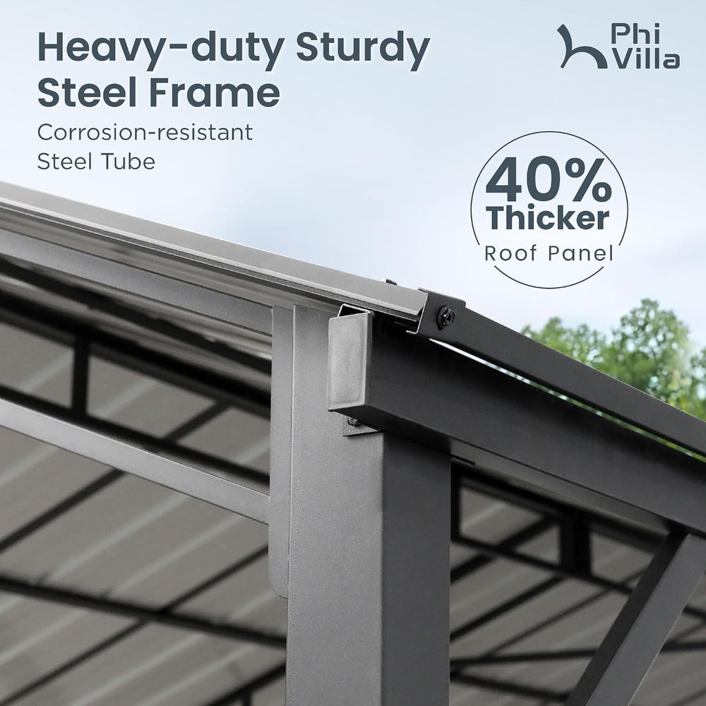 PHI VILLA 10x20 Carport, Metal Carports Canopy Heavy Duty Car Port Garage