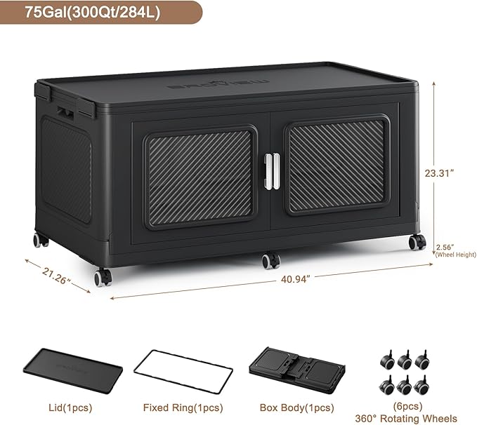300 Qt Stackable Storage Bin