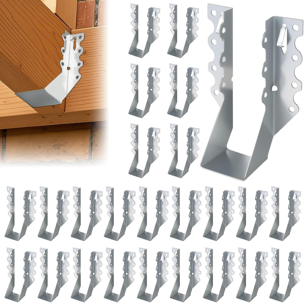 25 Pcs 2x6 Joist Hangers for Wood, 20 Gauge Galvanized Face Mount Joist Hange...
