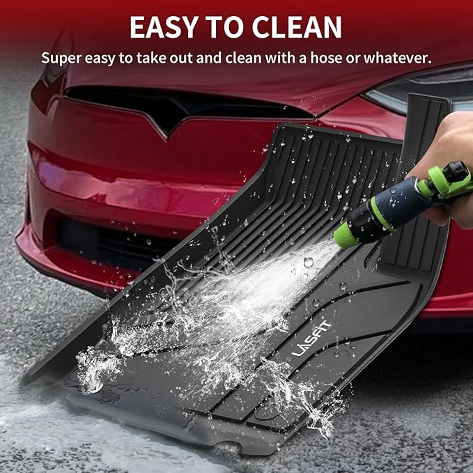 LASFIT Frunk Trunk Mats Fit for Tesla Model X & Model X Plaid 6 Seater / 7