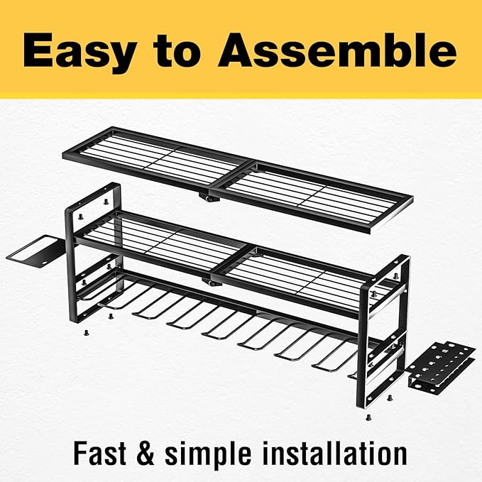 YYR Heavy Duty Power Tool Organizer Wall Mount, Cordless Drill Hanger Storage