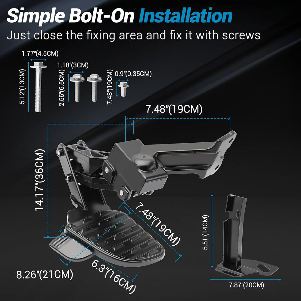 Rear Bed Step,Retractable Bed Step Bumper Step for 2019-2024 Dodge Ram 2500 3...