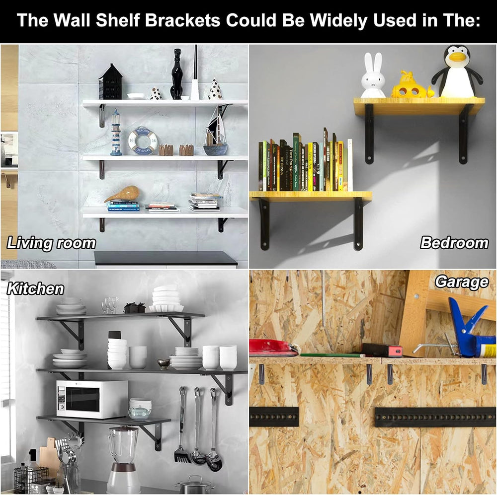 20 Inch Shelf Brackets for Heavy Load, 4 6 8 10 12 14 16 18 Inch Home, Garage...