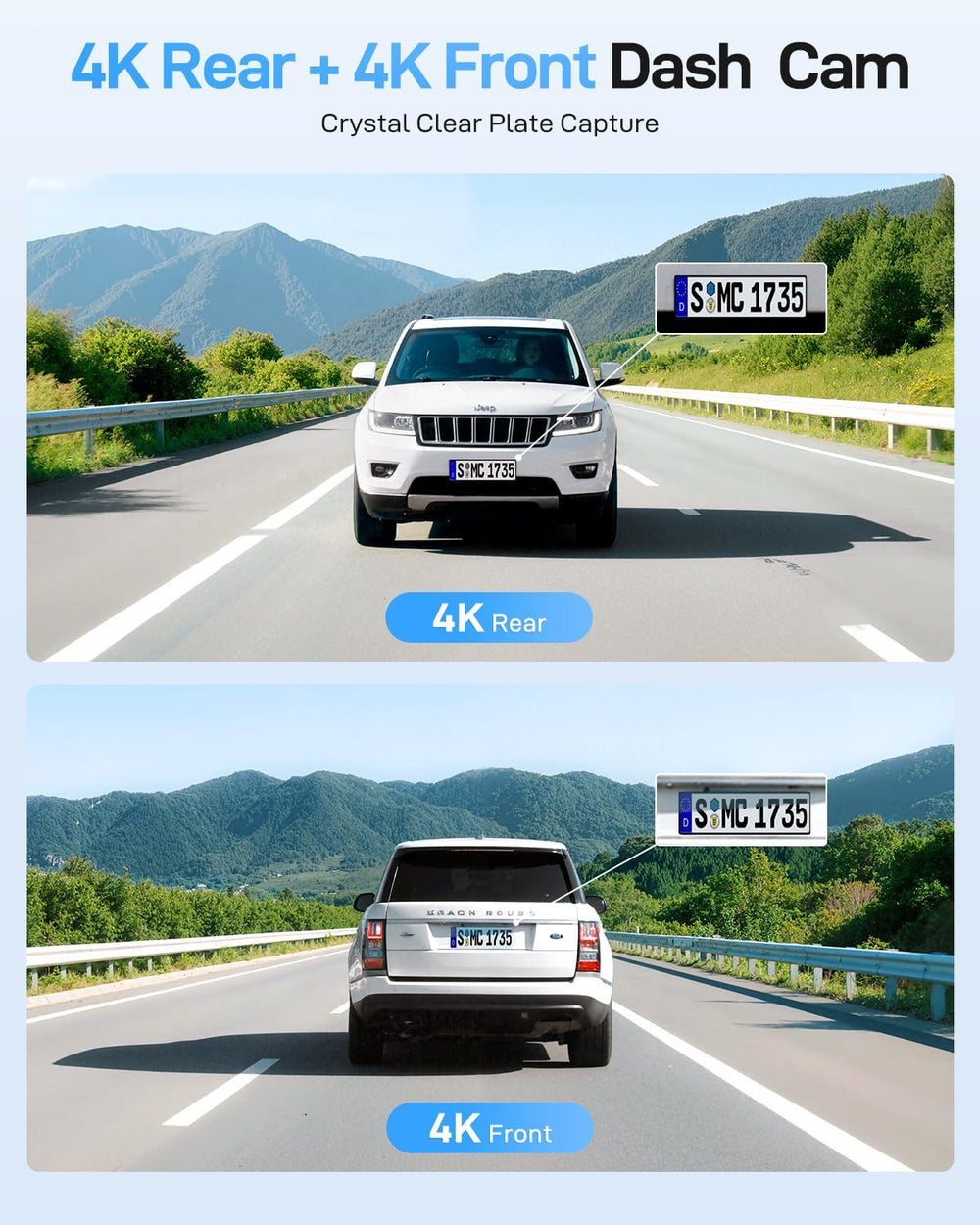 VIOFO A229 Ultra 2CH Dash Cam Front and Rear, Dual 4K Dashcam HDR with GPS