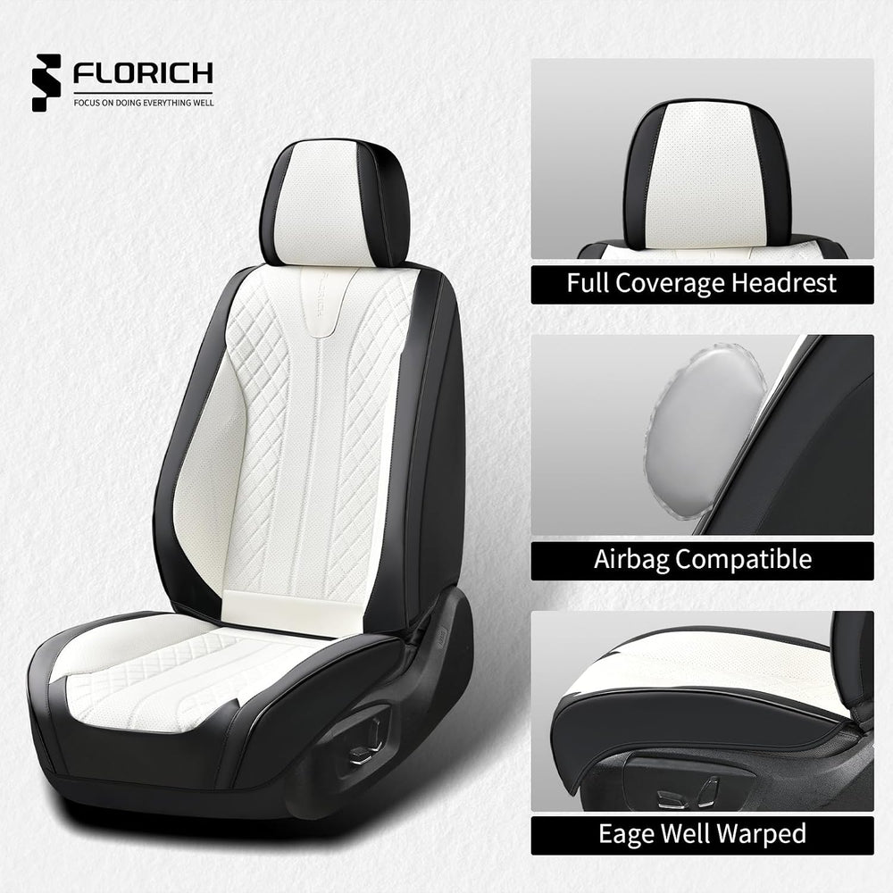 Waterproof Front Car Seat Cover Faux Leather Automotive Seat Cover Front Car ...