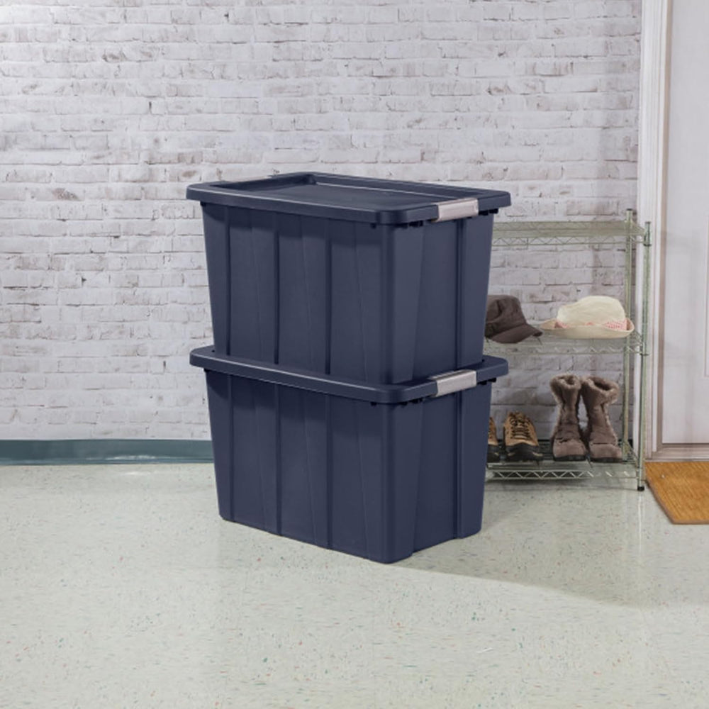 Sterilite Latching Tuff1 Tote Containers w/ Lids, 30 Gallon, 4-Pack