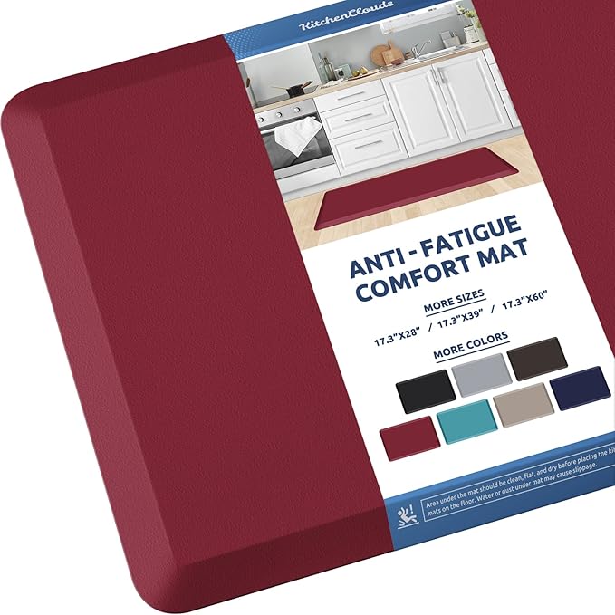 KitchenClouds Kitchen Mat Cushioned Anti Fatigue Kitchen Rug 17.3"x39"
