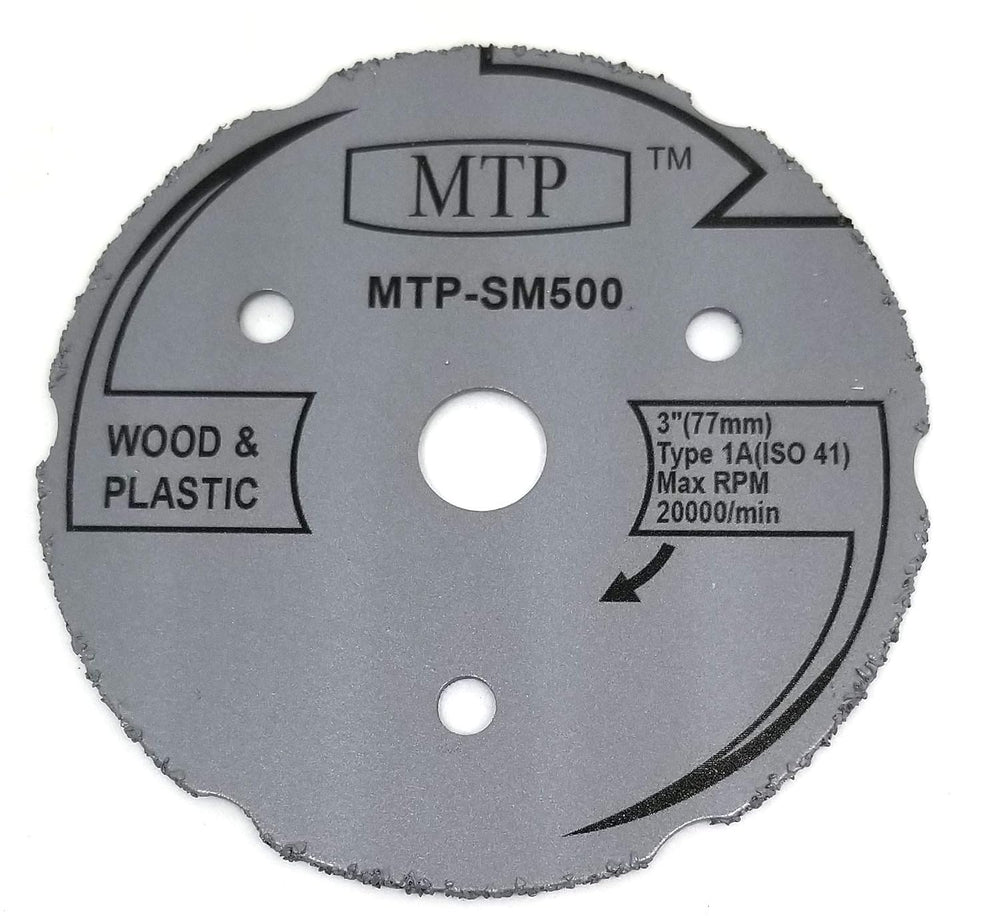 MTP Brand Pack of 10 Assort 3" Wood Plastic Metal Masonry Cutting Wheel ...