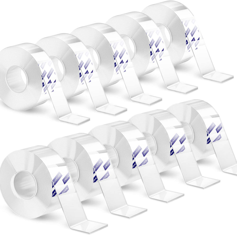 ZMUAXUAN 10 Rolls-9.85 FT Double Sided Mounting Tape Heavy Duty Removable,Cle...