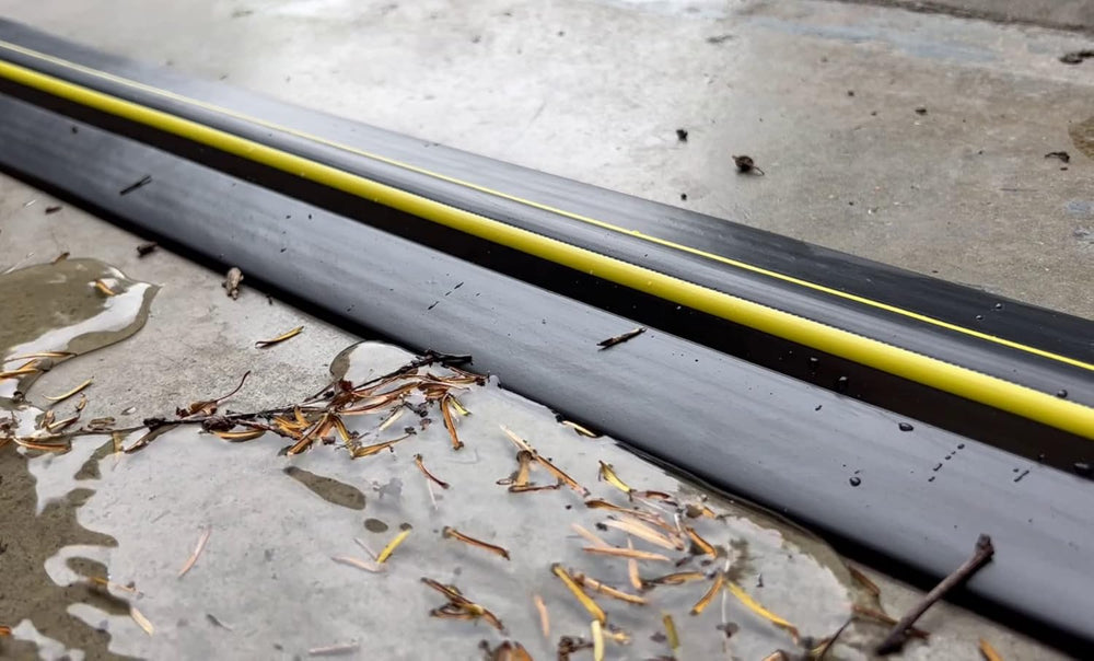 ¾” High Garage Door Threshold Seal Kit 16'3" Length | Flexible PVC |...
