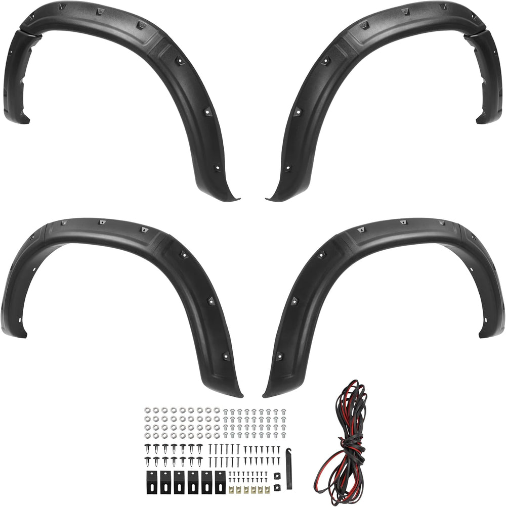 ALMULOO 4Pcs Fender Flares Compatible with 2000-2006 Toyota Tundra Wheel Arch...