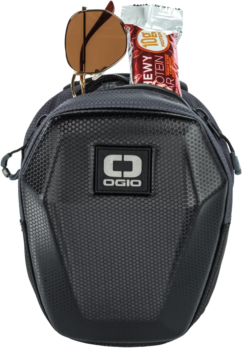 OGIO MOLDED LEG BAG, BLACK | Water-Resistant EVA Molded Front Panel, Inside Z...