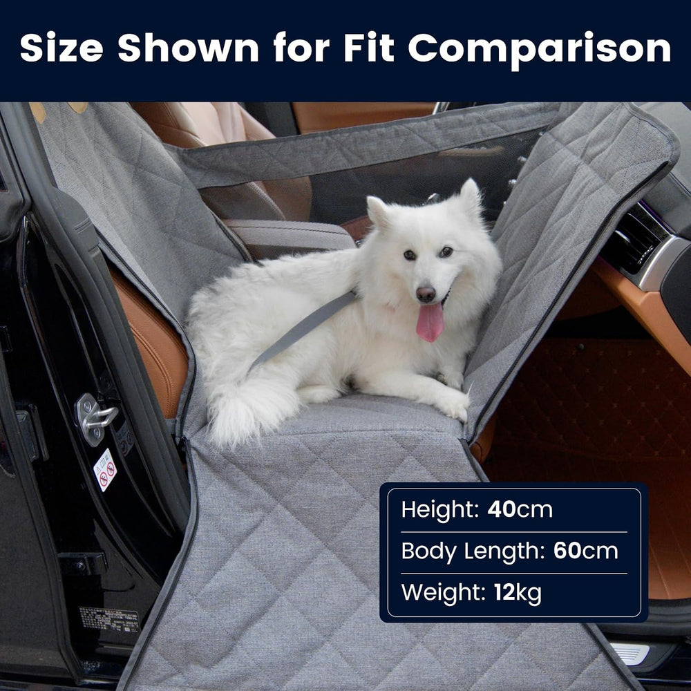 Front Seat Dog Car Seat for Small/Medium Dogs with Door Protection โ Full Cov...