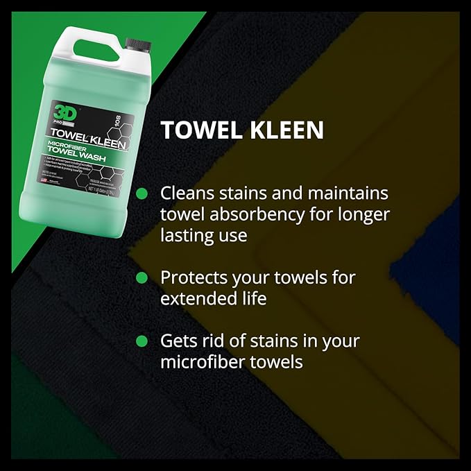 3D Towel Kleen Concentrated Microfiber Towel Detergent