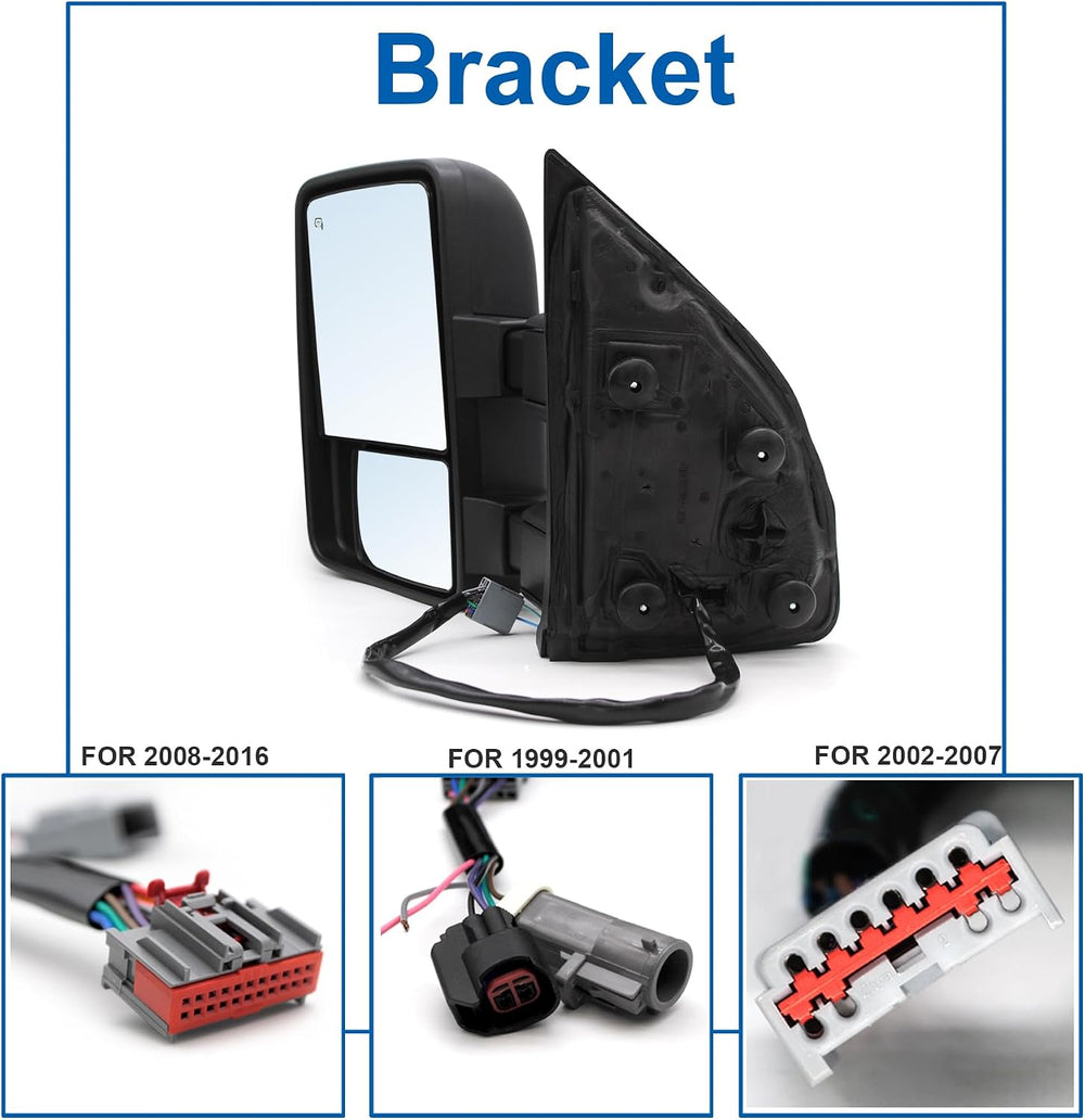 Driver Left Side Towing Mirror fit for 2008-2016 Ford F250 F350 F450 F550 | S...