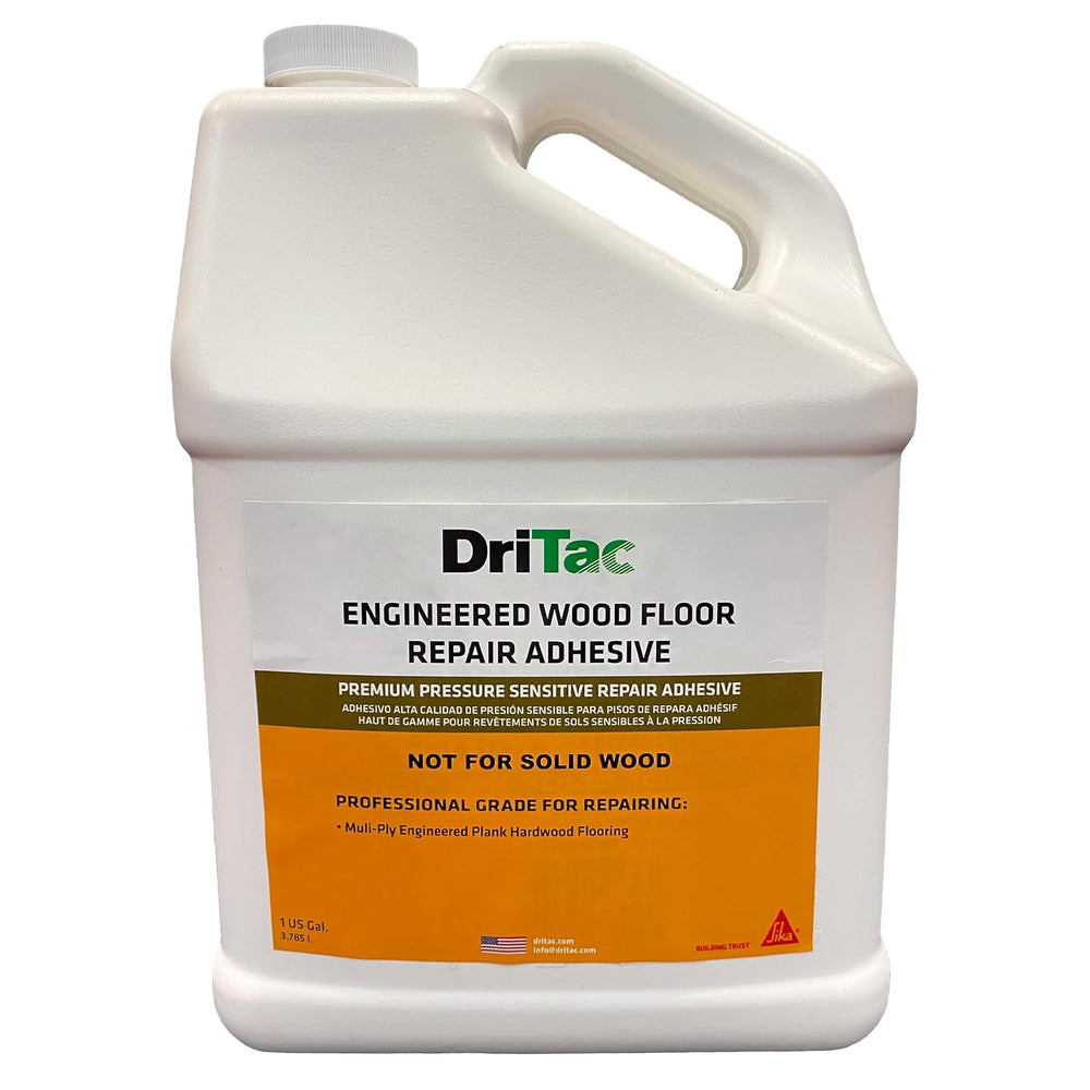 SIKA DriTac Professional Glue-Down Wood Floor Repair Adhesive White, 1 gal