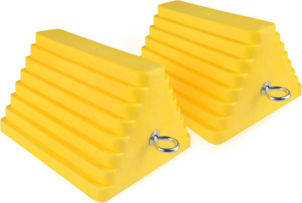 MaxxHaul 51169 Polyfoam Wheel Chocks with Steel Eyebolt – 2-Pack – 10″ × 8″ ×...