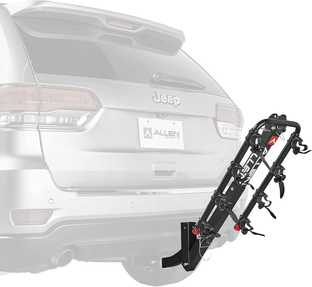 Allen Sports Deluxe 4-Bike Hitch Mount Rack (2-Inch Receiver) , Black