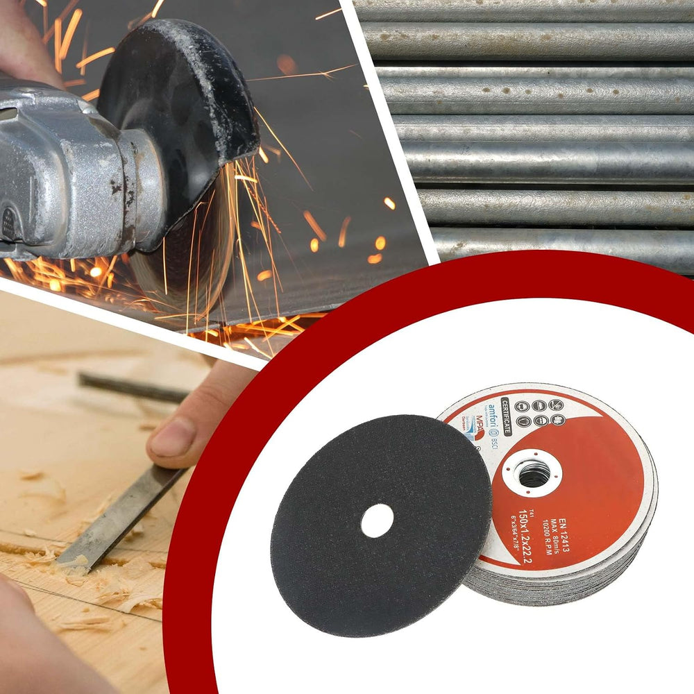 findmall 100 Pack 6" x.045 x7/8" Cut-Off Wheel - Metal and Stainles...
