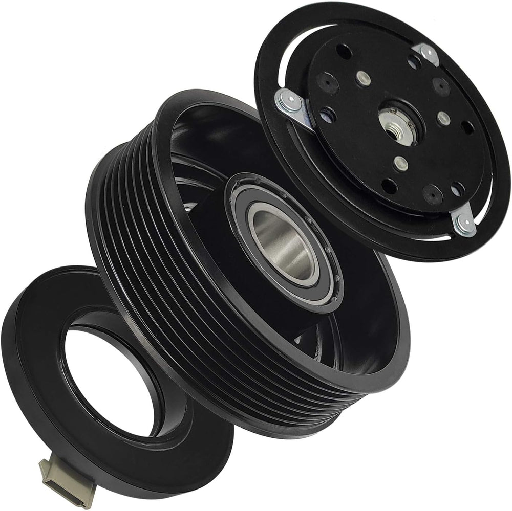 Saihisday AC Compressor Clutch Assembly Kit AC Compressor Coil Replacement fo...
