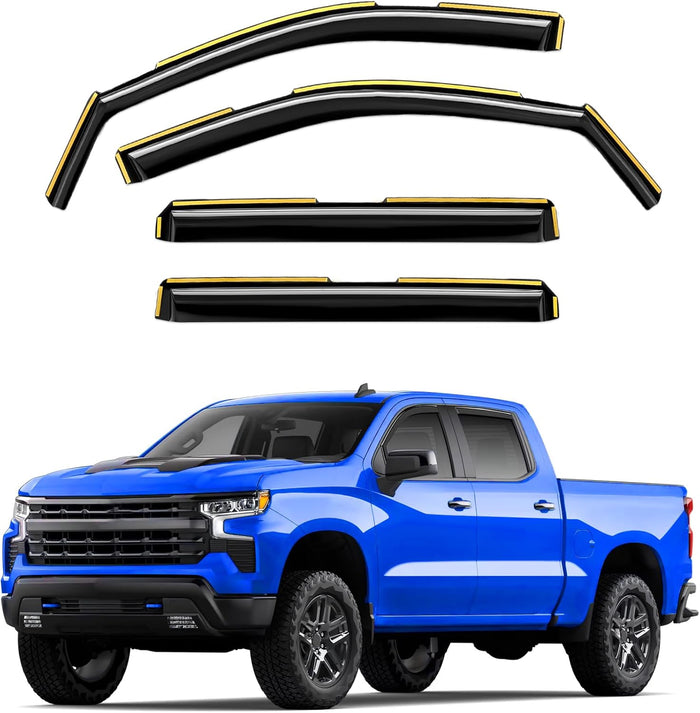 in-Channel Window Rain Guards Fit (4pcs)