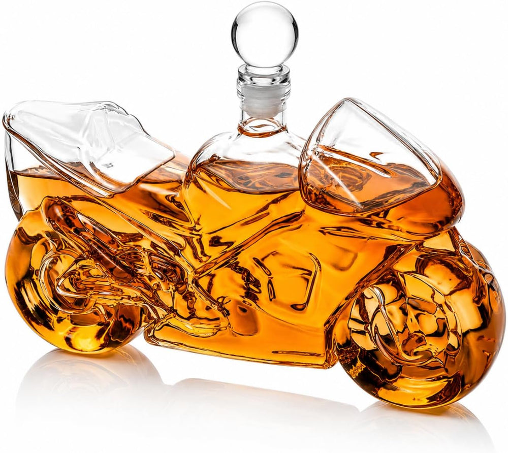 Motorcycle Decanter Whiskey & Wine Decanter, Motorcycle Gifts, Harley Dav...