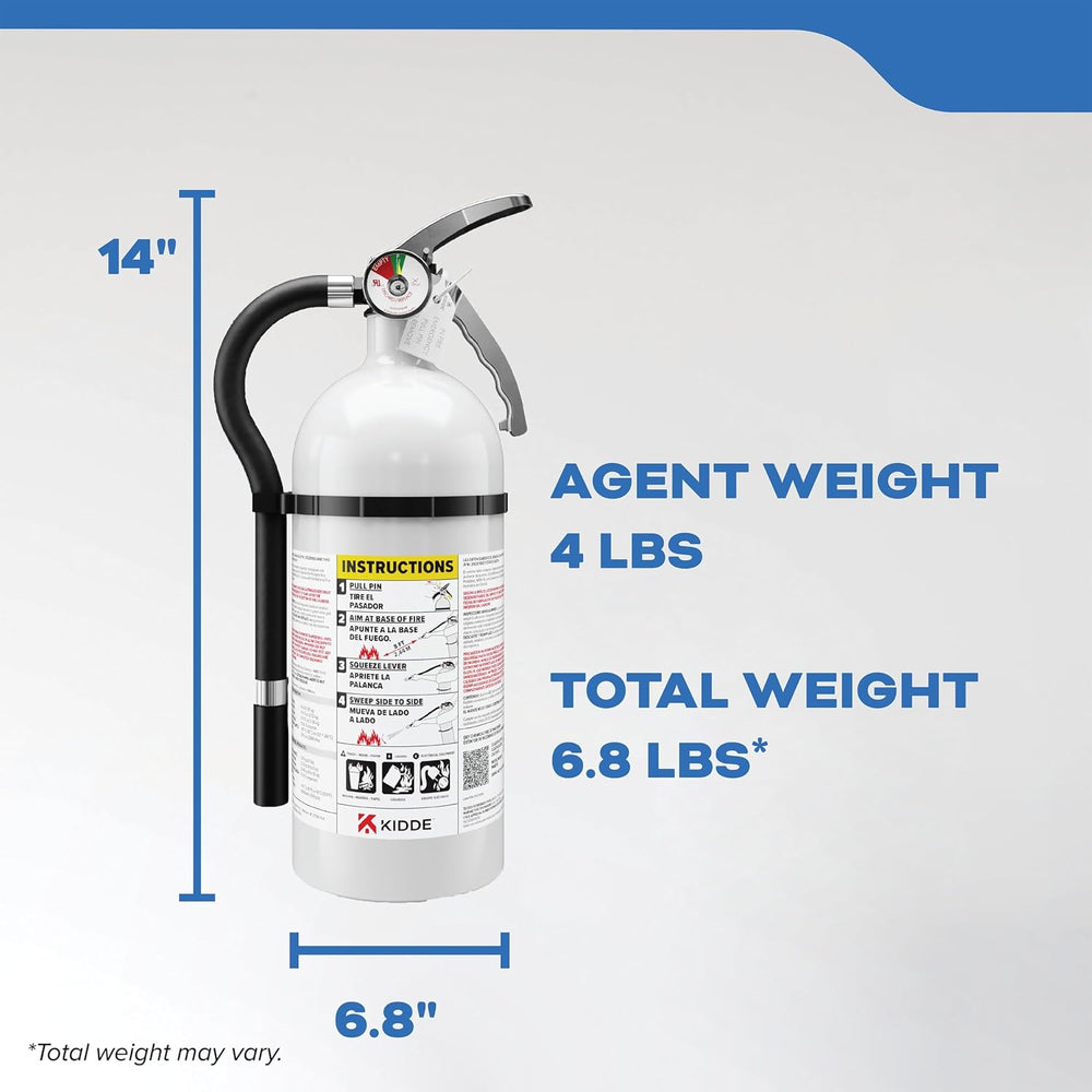Kidde Mariner 210 Fire Extinguisher for Boats, 2-A:10-B:C, MAR210