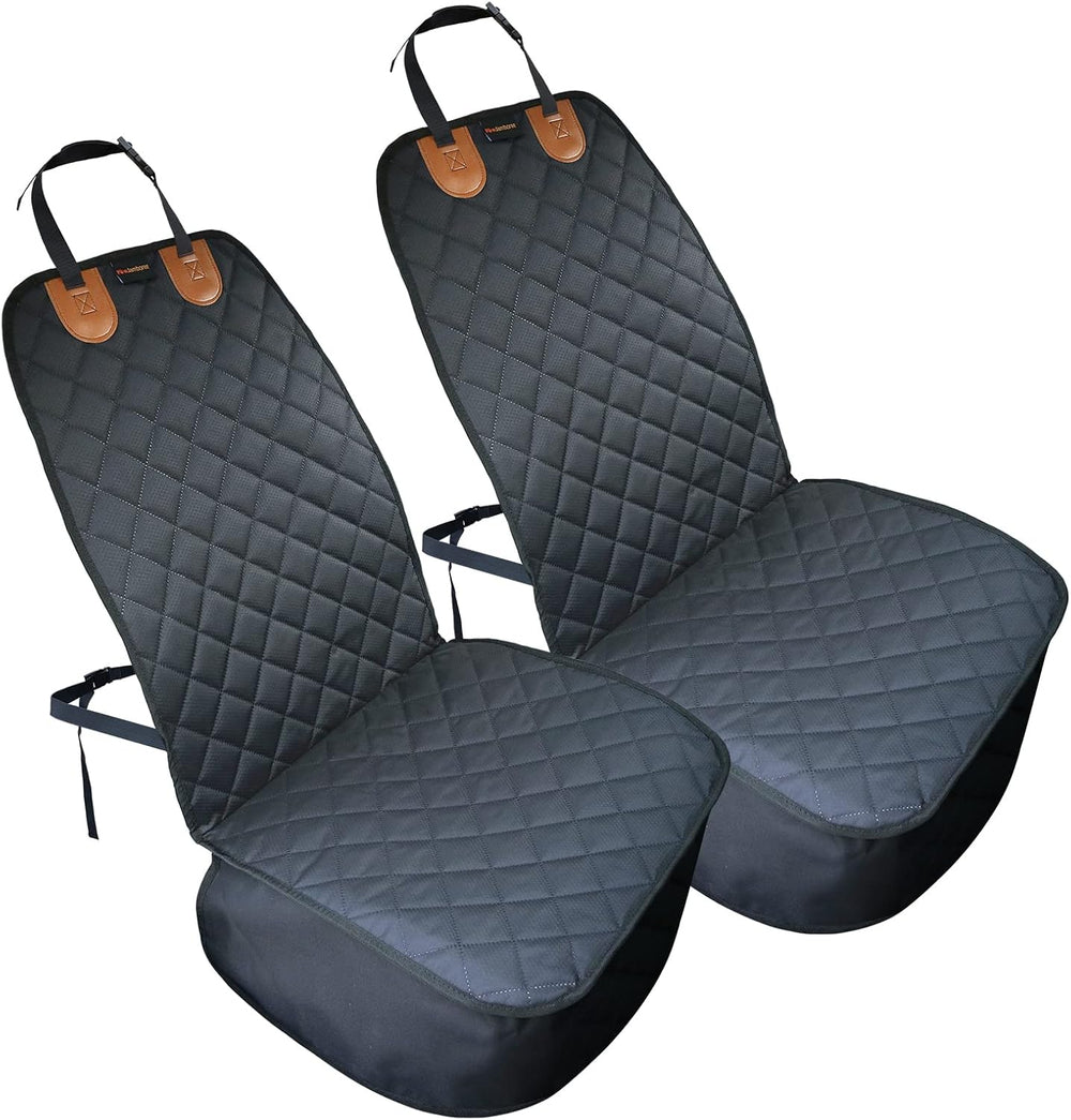 2PCS Dog Car Front Seat Covers Scratch-Proof Pet Car Seat Cover Non-Slip Car ...