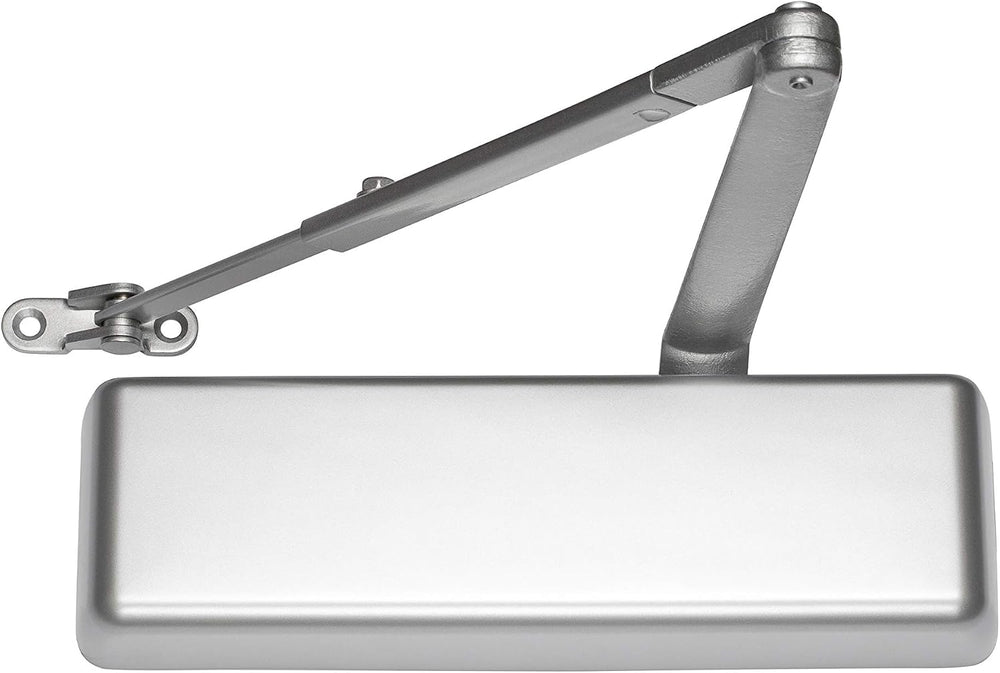 Global Door Controls Heavy Duty Commercial Door Closer in Aluminum - Sizes 1-6
