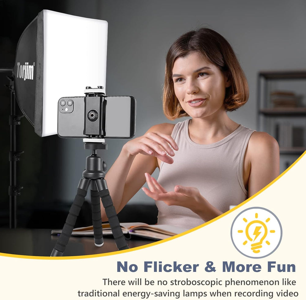 Torjim Softbox Photography Lighting Kit | 16" X 16" & 85W LED S...