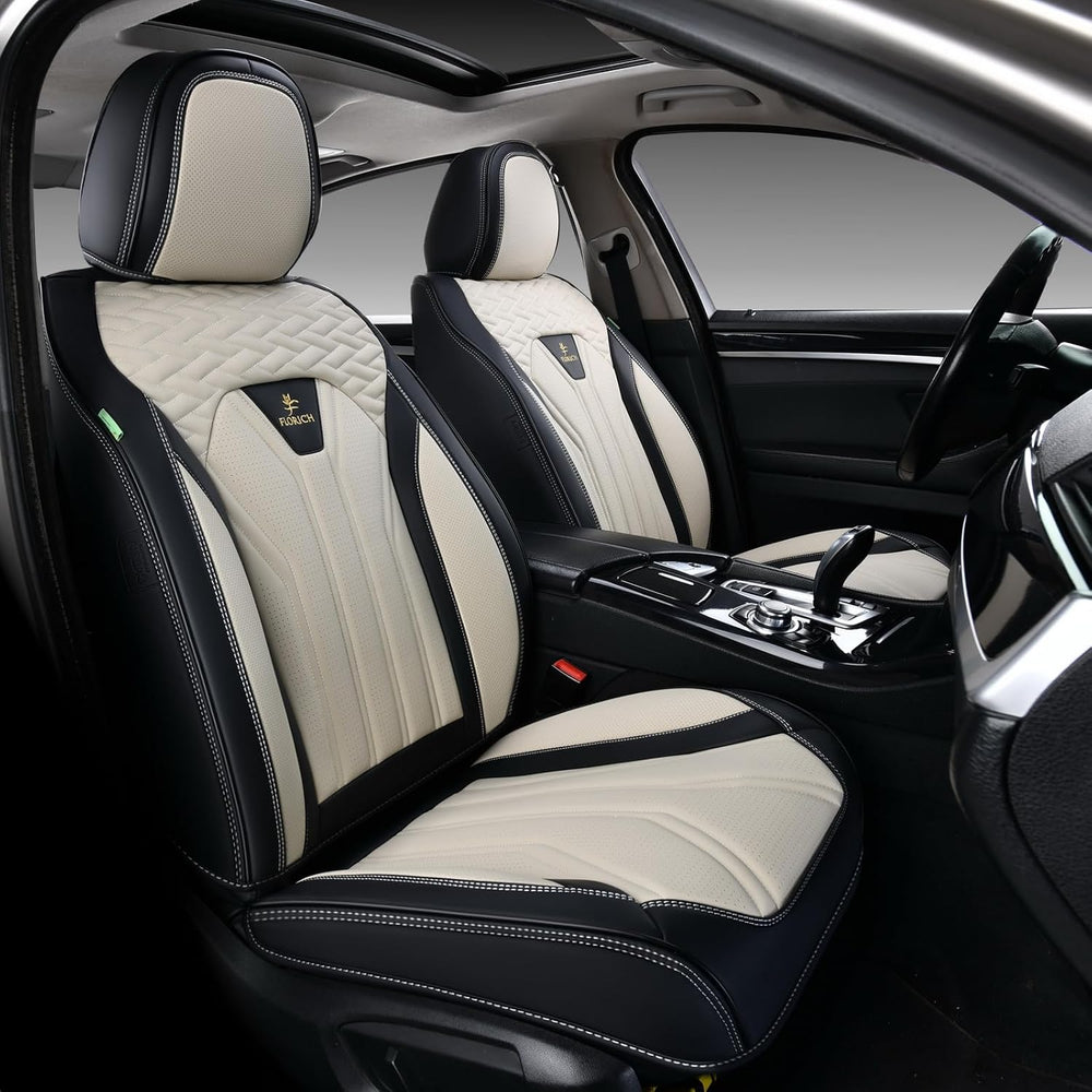 FLORICH Leather Seat Covers, Seat Covers Full Set, Car Seat Protectors 5 Seat...