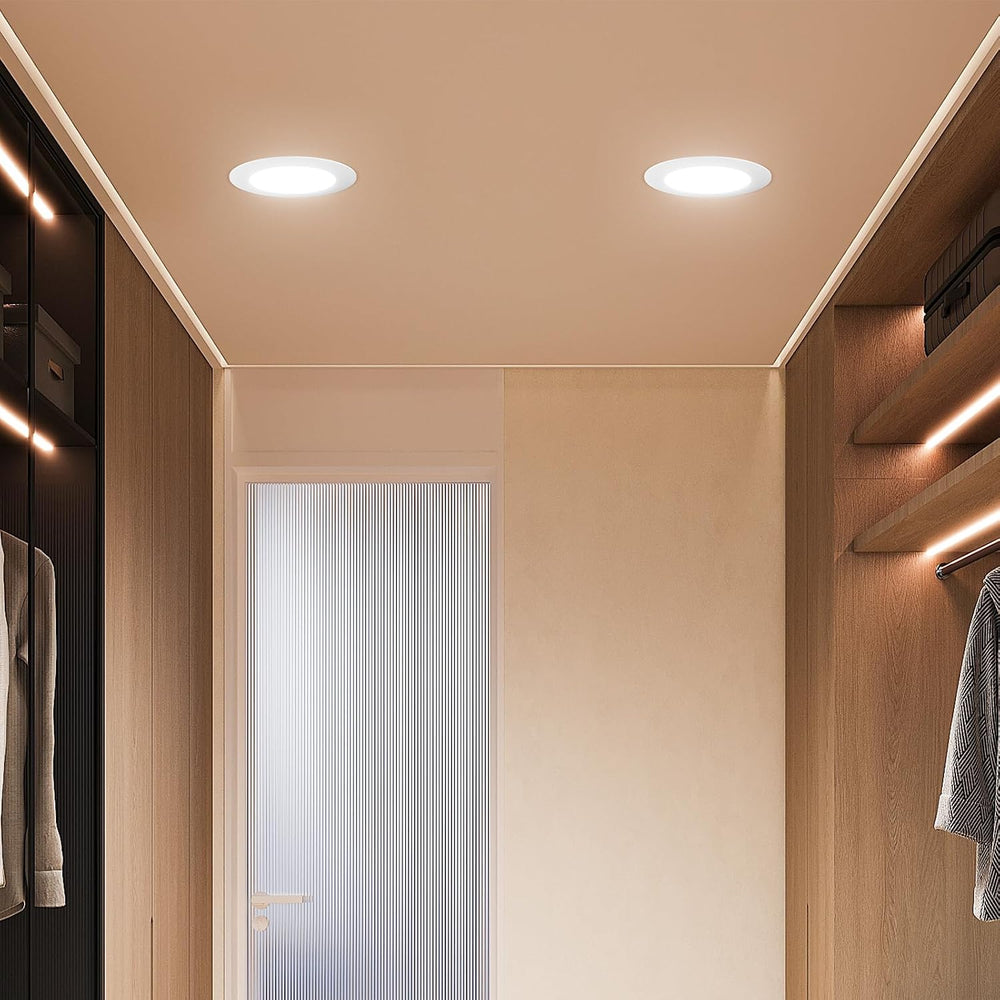 FREELICHT 6 Pack 5/6 Inch 5CCT LED Recessed Lighting with Night Light