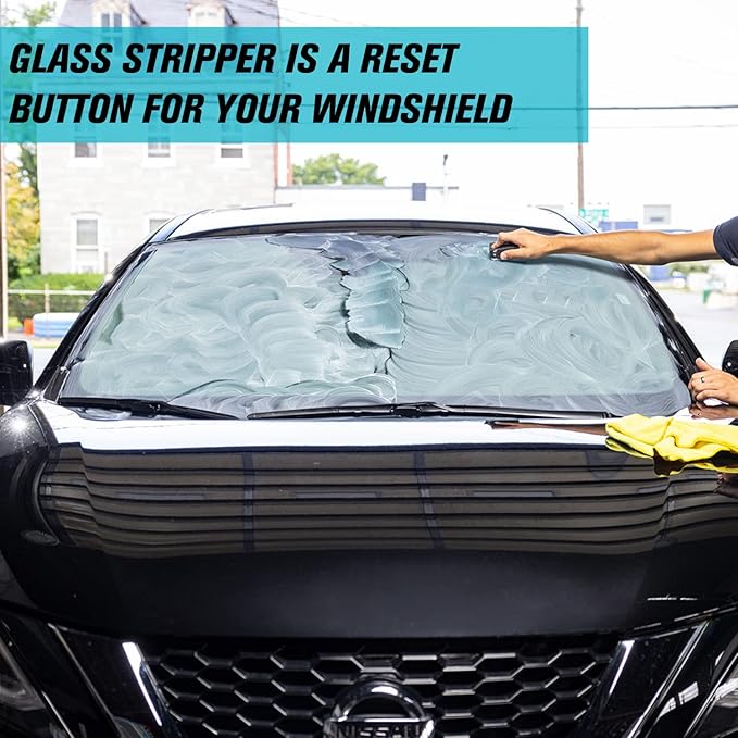 Invisible Glass 91411-6PK Glass Stripper – Hard Water Spot Remover – Strips