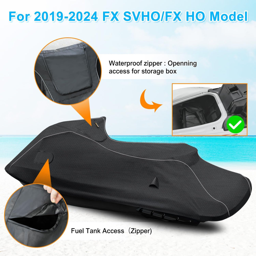 Waterproof Jet Ski Cover for Yamaha 2019-2025 FX SVHO/FX HO OEM Model | 600D ...