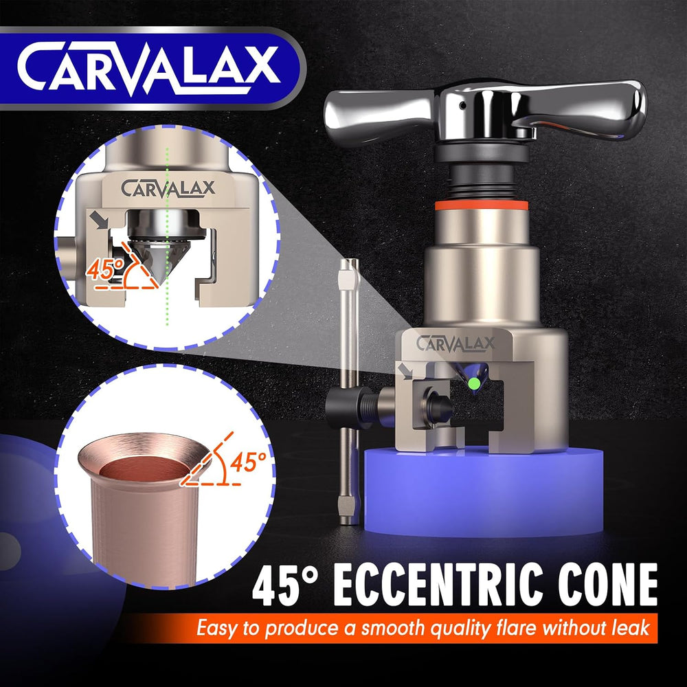CARVALAX Flaring Tool Kit, Single Metric/Imperial Clamp, 6-19mm & 1/4&quo...
