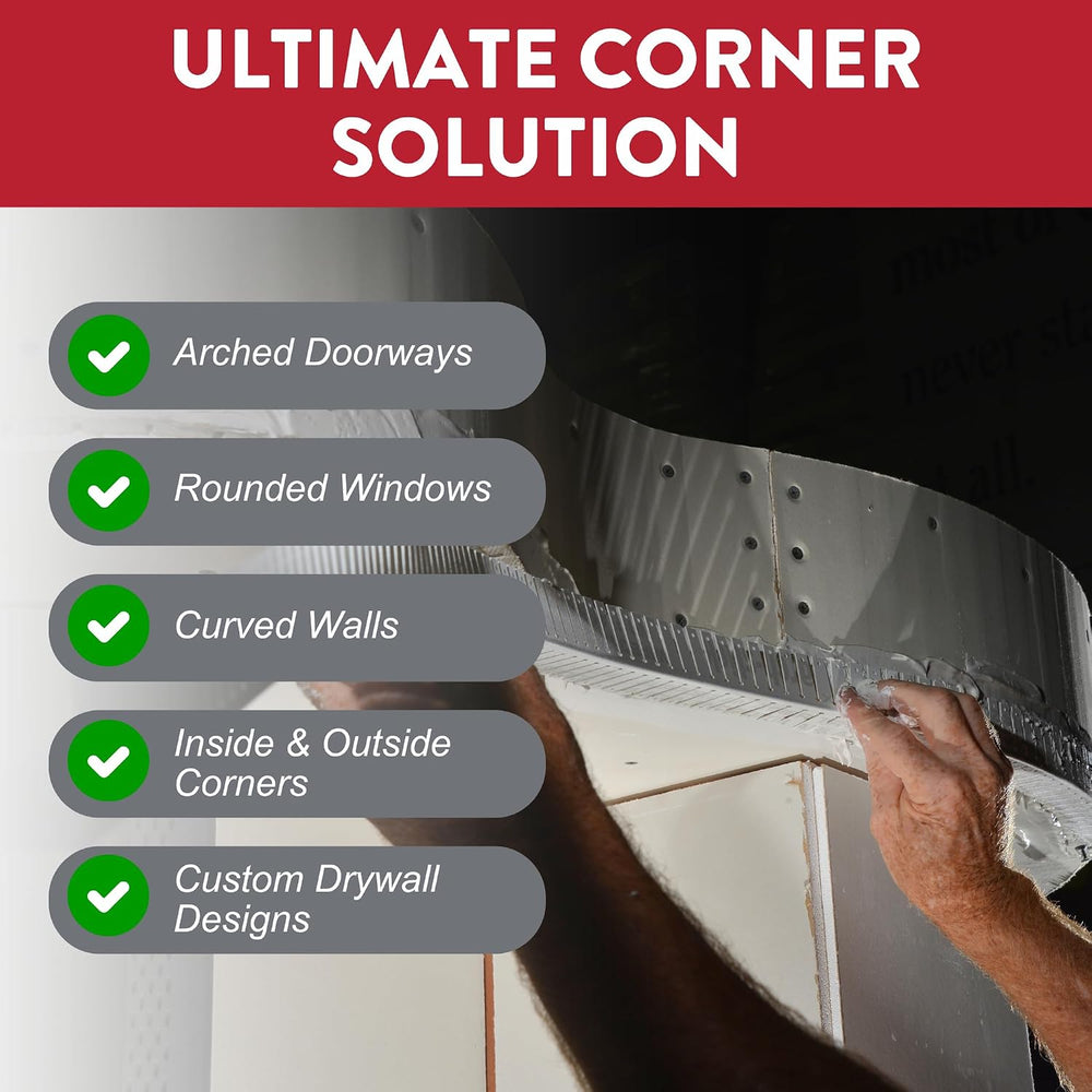 Drywall Tape – Arch-Flex Corner Bead for Drywall Repair – Flexible Composite ...