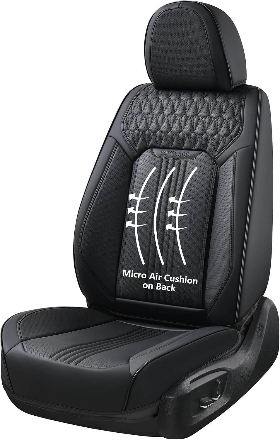 Coverado Seat Covers, Car Seat Covers Front Seats, Black Seat Cover, Waterpro...