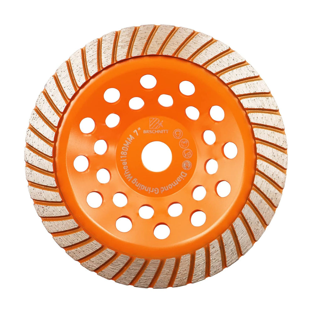 Concrete Diamond Turbo Grinding Cup Wheel,BRSCHNITT 7 inch Diamond Turbo Row ...