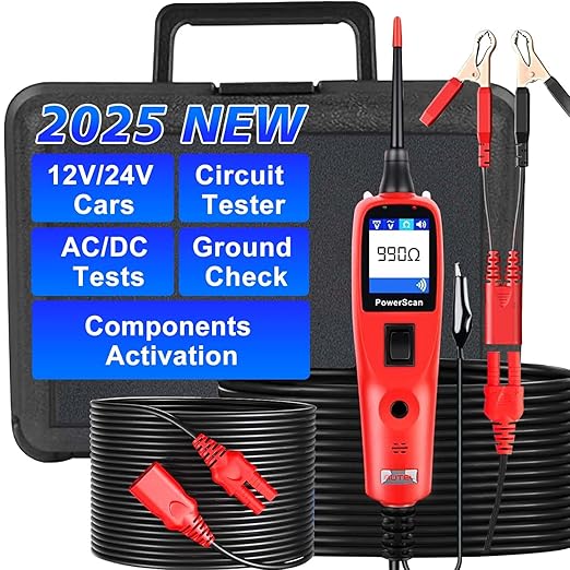 Autel PowerScan PS100 Power Circuit Probe Tester, Breaker Finder, 12V 24V