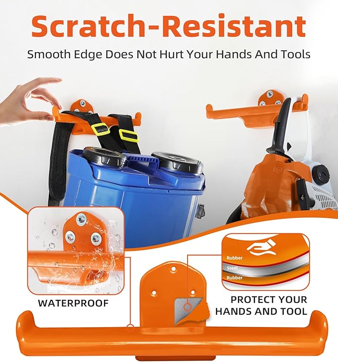 Backpack Leaf Blower Hanger, 2 Pack Backpack Sprayer Wall Mount, Heary Duty