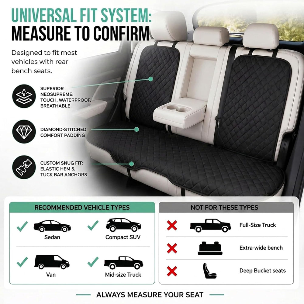 FH Group Car Seat Cushion Neosupreme Automotive Seat Cushions - Universal Fit...