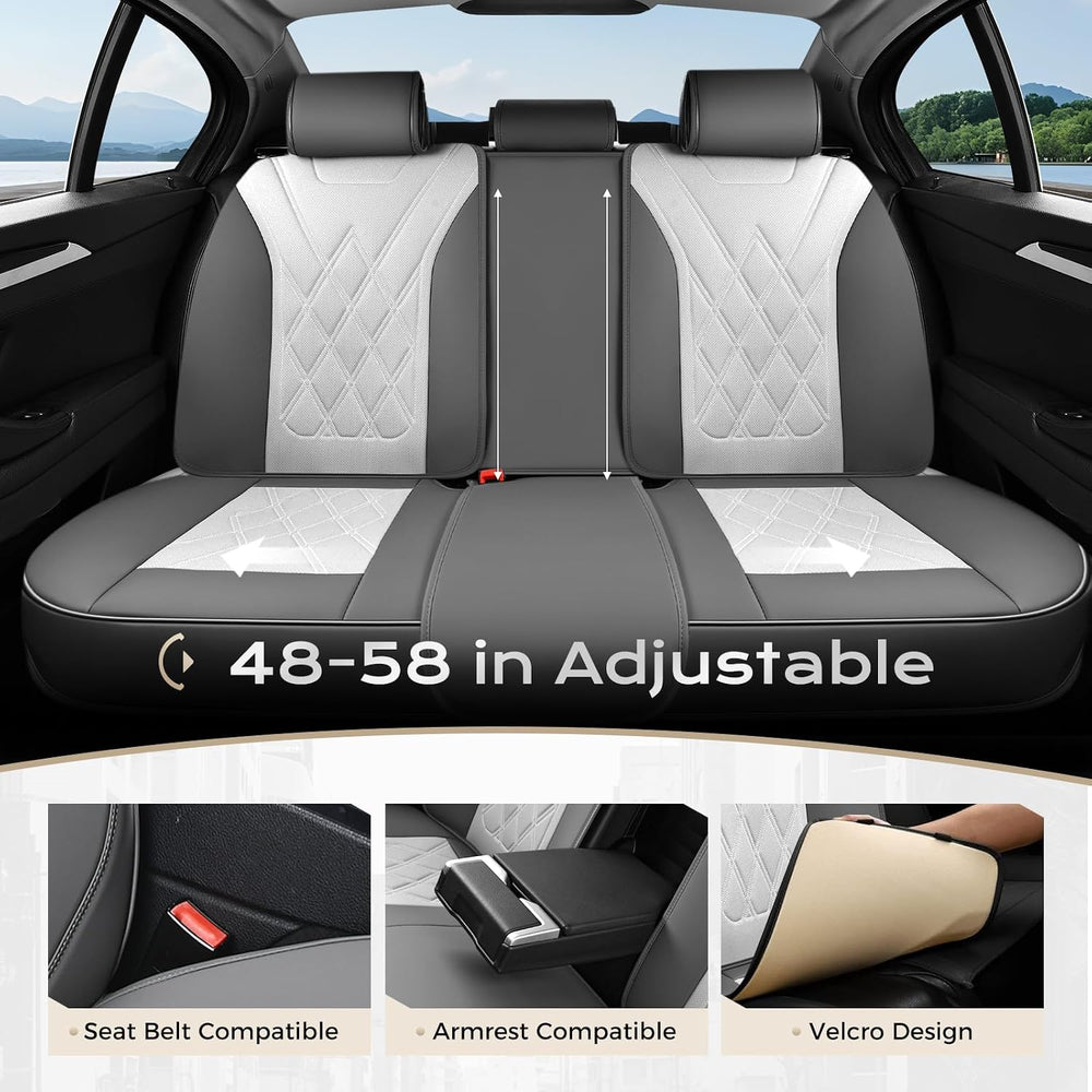 Coverado Car Seat Covers Full Set, Seat Covers for Cars, Front Seat Covers an...