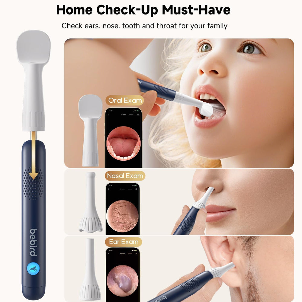 BEBIRD R1 Ultra Ear Wax Removal: 1296P HD Ear Camera Cleaner Tweezers IP67