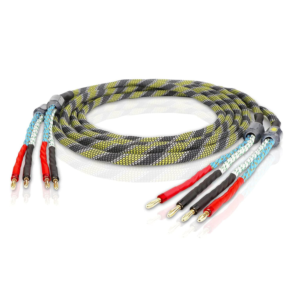 9AWG Speaker Wire 2 x 6.3 mmยฒ HiFi Audiophile Speaker Cable 1 Pair(1.5M)