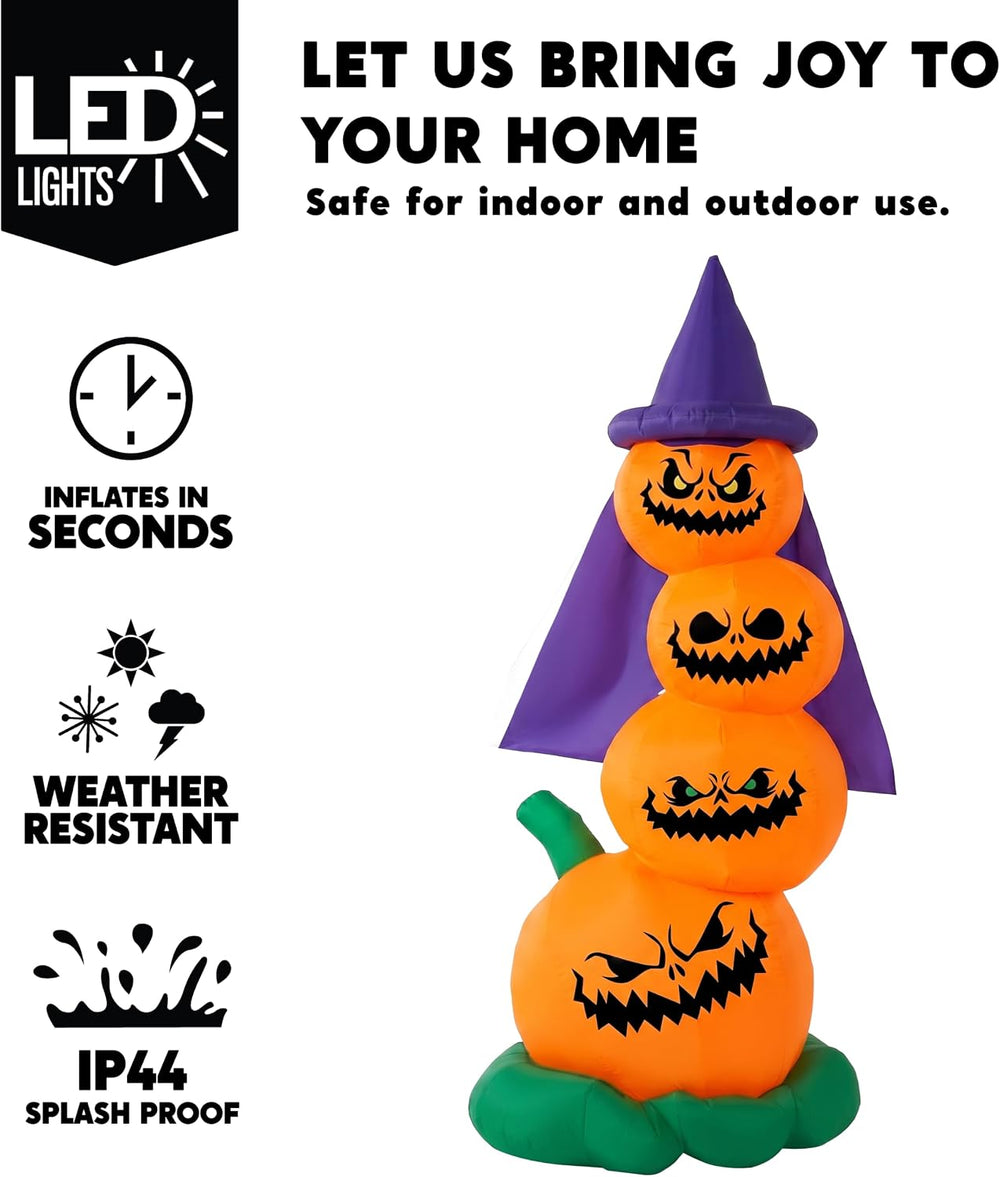 Joiedomi 6 FT Halloween Inflatables Outdoor Pumpkins