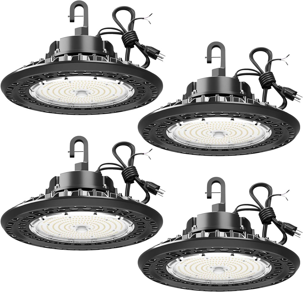 15000LM Super Bright High Bay Lights 5000K, 0-10V Dimmable,US Plug 5' Cab...