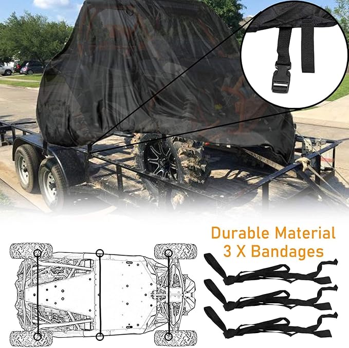 NEVERLAND UTV Cover Heavy Duty Ranger Cover Waterproof 2-3 Seater/4-6 Seater