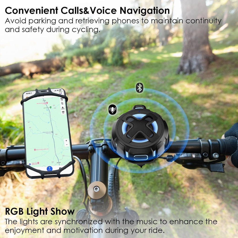 Upgraded, Pro Bike Speaker, with Pro Handlebar Mount, Bluetooth V5.4, IPX7 Wa...