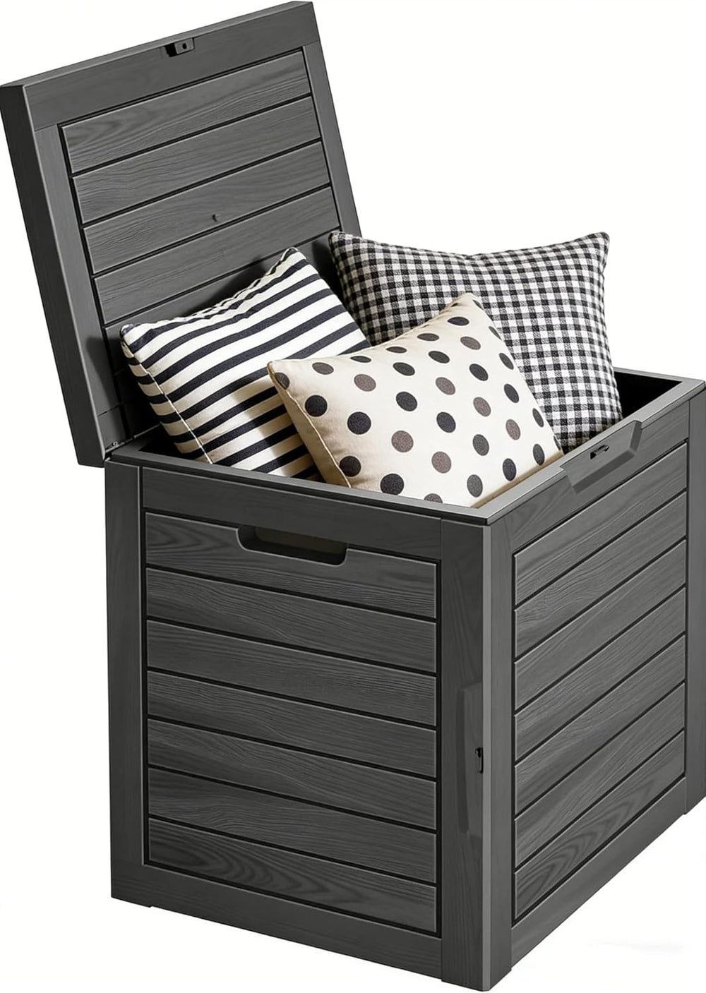 Outdoor Storage Box 35GAL Waterproof Resin Deck Box,Pool Accessories Supplies...