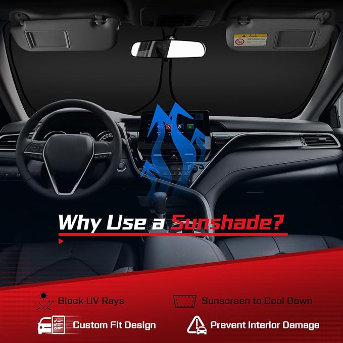 ARISMOTOR Windshield Sun Shade for Acura Integra 2023-2025, Custom Fit Foldable